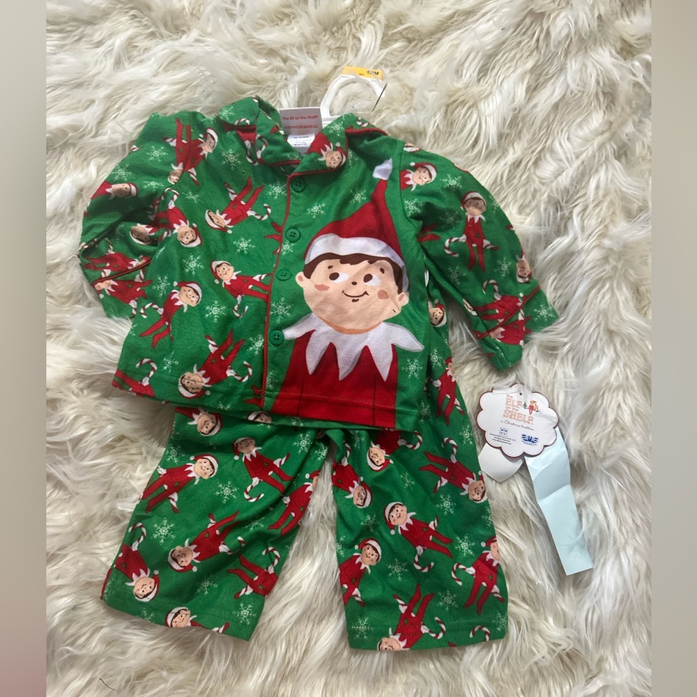 12 mo the elf on the shelf pajamas